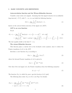 Autocorrelation function and the Wiener