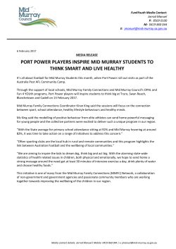 port power players inspire mid murray students