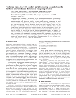 Technical note: A novel boundary condition using contact elements