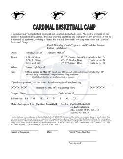Cardinal Basketball Camp ES16