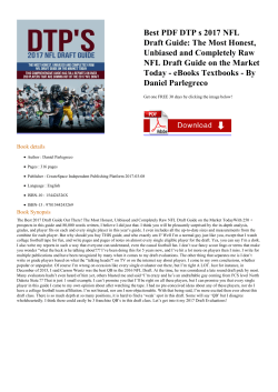 Best PDF DTP s 2017 NFL Draft Guide: The Most