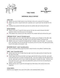 table tennis - Special Olympics Georgia