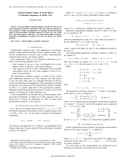 Autocorrelation Values Of Generalized Cyclotomic Sequences Of