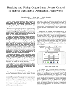 Breaking and Fixing Origin-Based Access Control in Hybrid Web