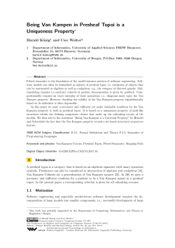 Being Van Kampen in Presheaf Topoi is a Uniqueness Property