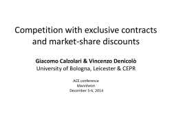 Exclusive contracts and market dominance