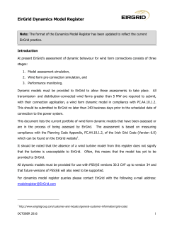 EirGrid Dynamics Model Register