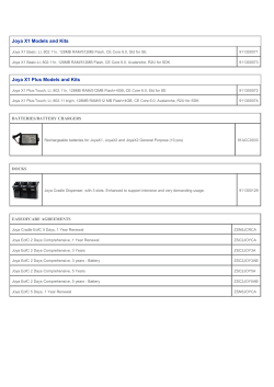 Joya X1 Models and Kits Joya X1 Plus Models and Kits