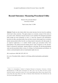 Beyond Outcomes: Measuring Procedural Utility