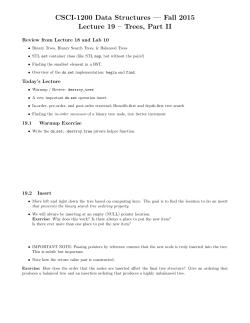 Lecture 19: Trees, part 2