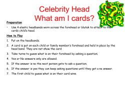 Celebrity Head What am I cards?