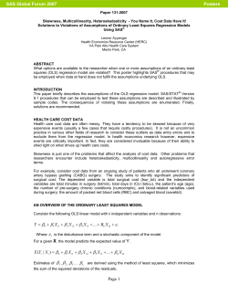 Skewness, Multicollinearity, Heteroskedasticity