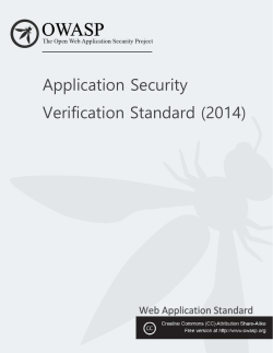 OWASP ASVS 2014
