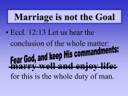 Eccl. 12:13 - Clay Church of Christ
