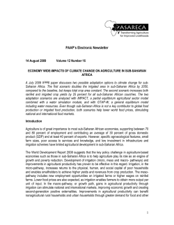 economy wide-impacts of climate change on agriculture