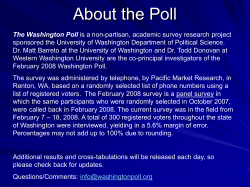 Caucus or Pimary? - The Washington Poll