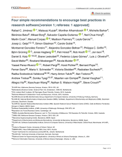 Four simple recommendations to encourage best practices in