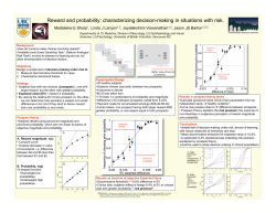 Reward and probability: characterizing decision