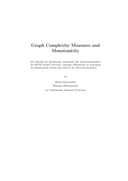 Graph Complexity Measures and Monotonicity