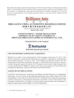 brilliance china automotive holdings limited