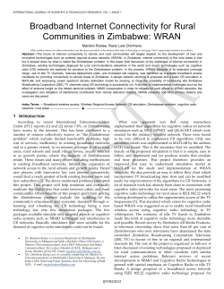 3.2 Cognitive Radio Technology - International Journal of Scientific