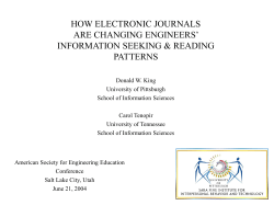 PowerPoint Presentation - ELECTRONIC JOURNALS CHANGING