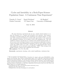 Cycles and Instability in a Rock-Paper