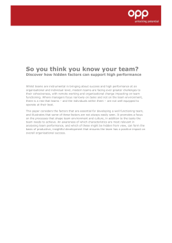 Improving Teams
