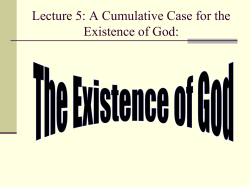 The Cosmological Argument: A Cause at the Beginning. The
