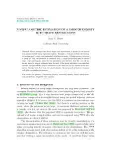 nonparametric estimation of a smooth density with shape restrictions