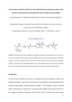 Stereoselective synthesis of chiral 4-(1-chloroalkyl