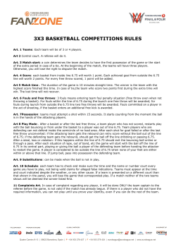 3x3 basketball competitions rules