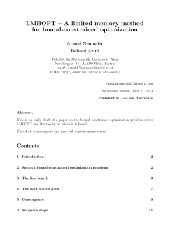 LMBOPT - Fakult&auml;t f&uuml;r Mathematik