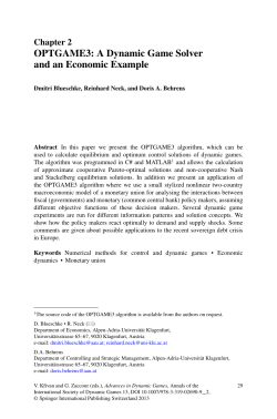 OPTGAME3: A Dynamic Game Solver and an Economic Example