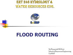 Flood Routing - UniMAP Portal