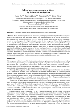 Solving large-scale assignment problems by Kuhn