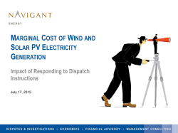marginal cost of wind and solar pv electricity generation