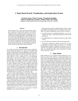 A Topic-Based Search, Visualization, and Exploration System