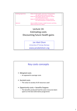 Hva er &oslash;konomi? - University of Troms&oslash;