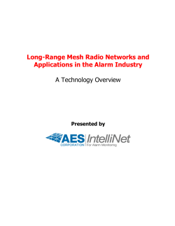 Long-Range Mesh Radio Networks and - AES