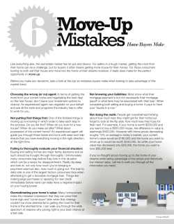 Six Move-Up Mistakes Home Buyers Make