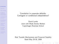 contagion or conditional independence?