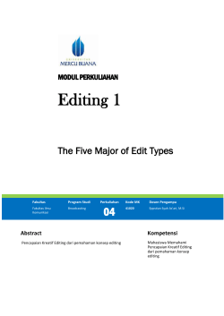 The Screen Position Edit - Universitas Mercu Buana