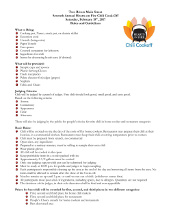 2017 Rules and Registration Form