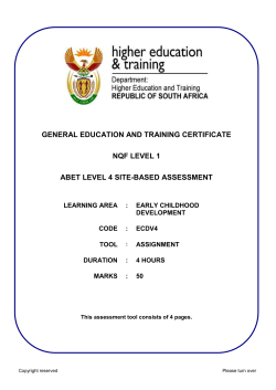 ABET LEVEL 4 SUMMATIVE ASSESSMENT