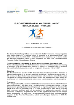euro-mediterranean youth parliament