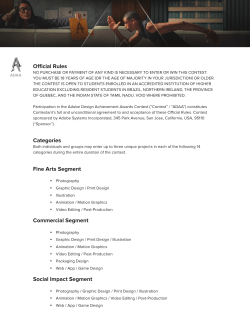 Official Rules - Adobe Design Achievement Awards