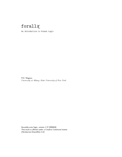 forall x - SUNY DSpace