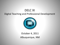 DELC XI - Center for Digital Education