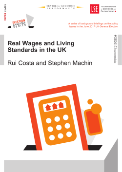 Real Wages and Living Standards in the UK